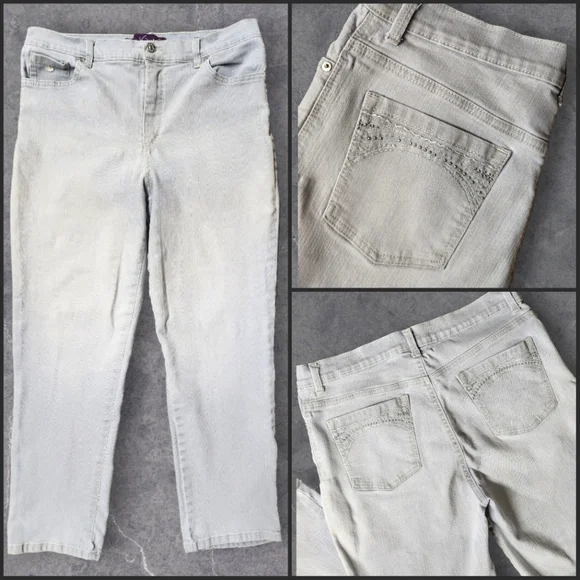 Gloria Vanderbilt Petite Amanda Straight Leg Jeans - Picture 1 of 6